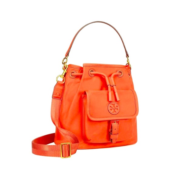 tory burch scout nylon drawstring